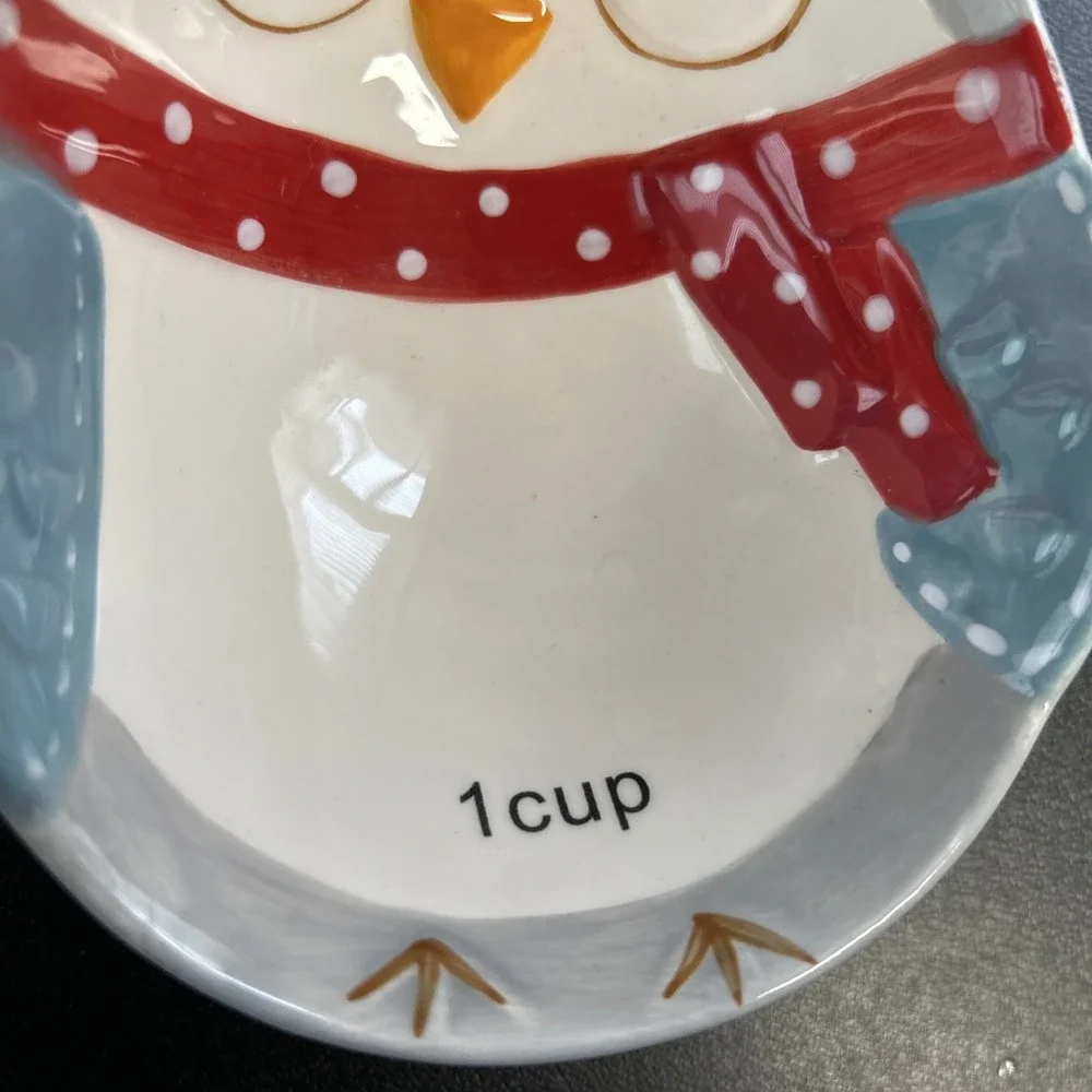 Boston Warehouse Trading Co Owl Measuring Cups Set of‎ 4 Gently Used Nesting